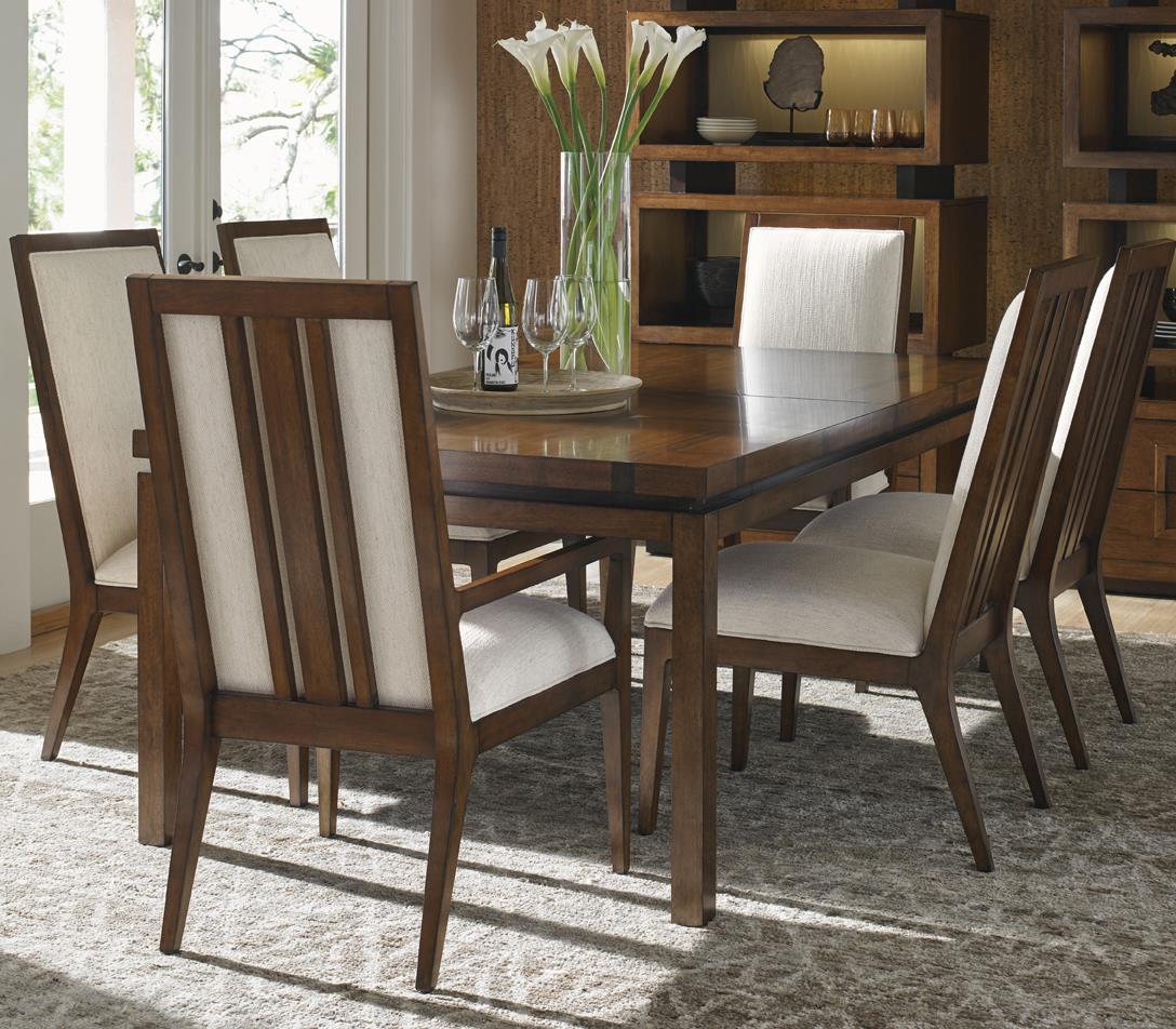 Tommy Bahama Home Island Fusion Seven Piece Dining Set with Natori